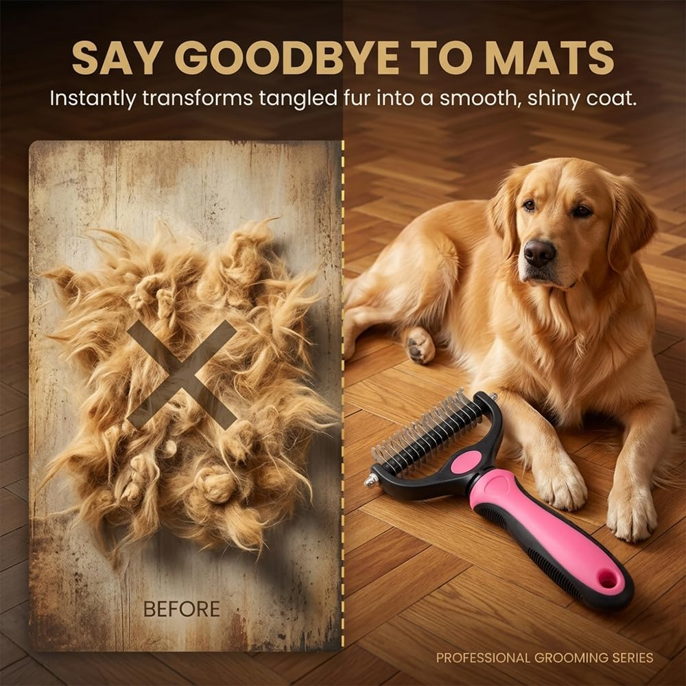 ChillHund GroomPro 2-in-1 Dematting Brush