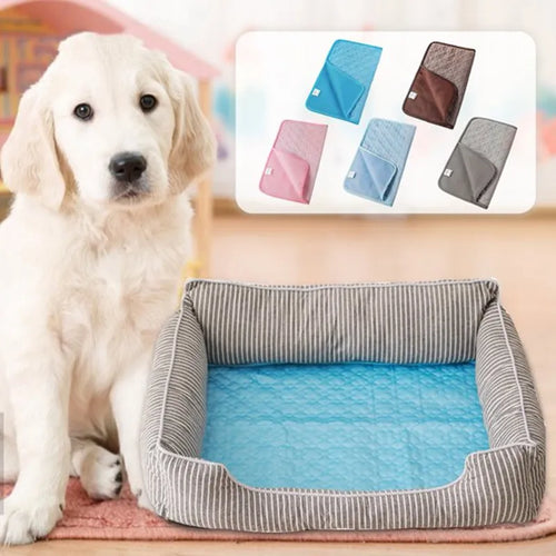 ChillHund Cooling Mat - dog resting on cooling mat