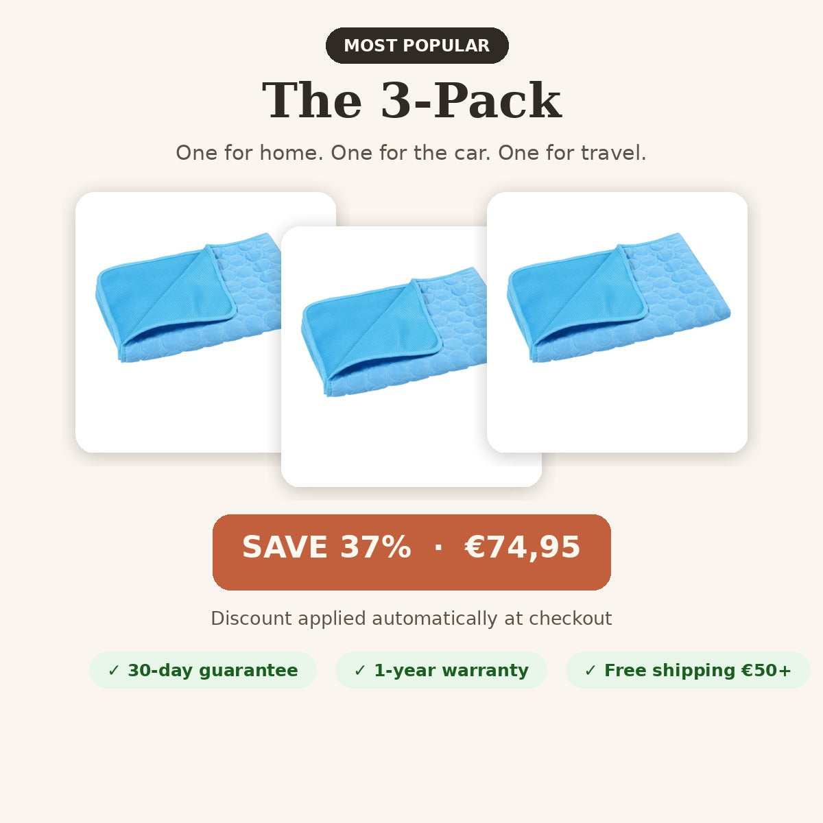 The 3-Pack — save 37 percent, most popular bundle