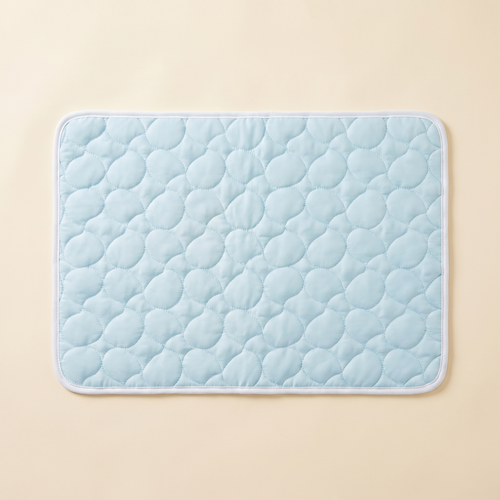 ChillHund Cooling Mat laid flat, quilted pebble-pattern ice-silk surface
